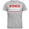 thumbnail image 1 of Halloween Bonjour Je Suis Obsédé par Mon Chat T-Shirt pour Homme, 1 of 1