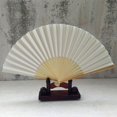 thumbnail image 3 of Binwennn Crepe Paper Flower Solid Fan Folding Folding Party Wedding Hand Dance Held Silk Pattern Color Tools & Home Improvement, 3 of 3