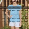 thumbnail image 3 of Yanlir 2025 Chemises d'Été pour Enfants Manches Raglan T-Shirt Graphique à Manches Courtes Haut à Col Rond T-Shirt pour Filles Tee Ample Décontracté Hauts (Bleu Ciel#1, 11 Ans), 3 of 7