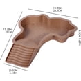 thumbnail image 2 of EGNMCR Tools&Home Improvement Water Bowl For Turtless Reptiles Water Bowl Turtless Water Bowl For Turtless Can Be Disassembled And Assembled Turtle bath basin, 2 of 7