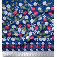 thumbnail image 3 of Soimoi Rayon Fabric Dot,Leaves & Floral Panel Fabric Prints by Yard 42 Inch Wide, 3 of 3