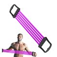 thumbnail image 4 of Hearth & Gear Corde Élastique D\'entraînement Physique / Bande d'Exercice pour Bras Extensible 5 Ressorts Réglable Expanseur de Poitrine Dispositif d'Entraînement des Bras Cordes Élastiques Exercice Ergonomique pour Femmes Hommes 1 Pce Boucle Amplificateur Bande de Tapis de Yoga, 4 of 4