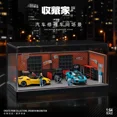 thumbnail image 2 of Collector 1/64 Street Corner Road Broken Highway Bridge Simulated Warehouse Scenario Street Wall Scene 430, 2 of 5