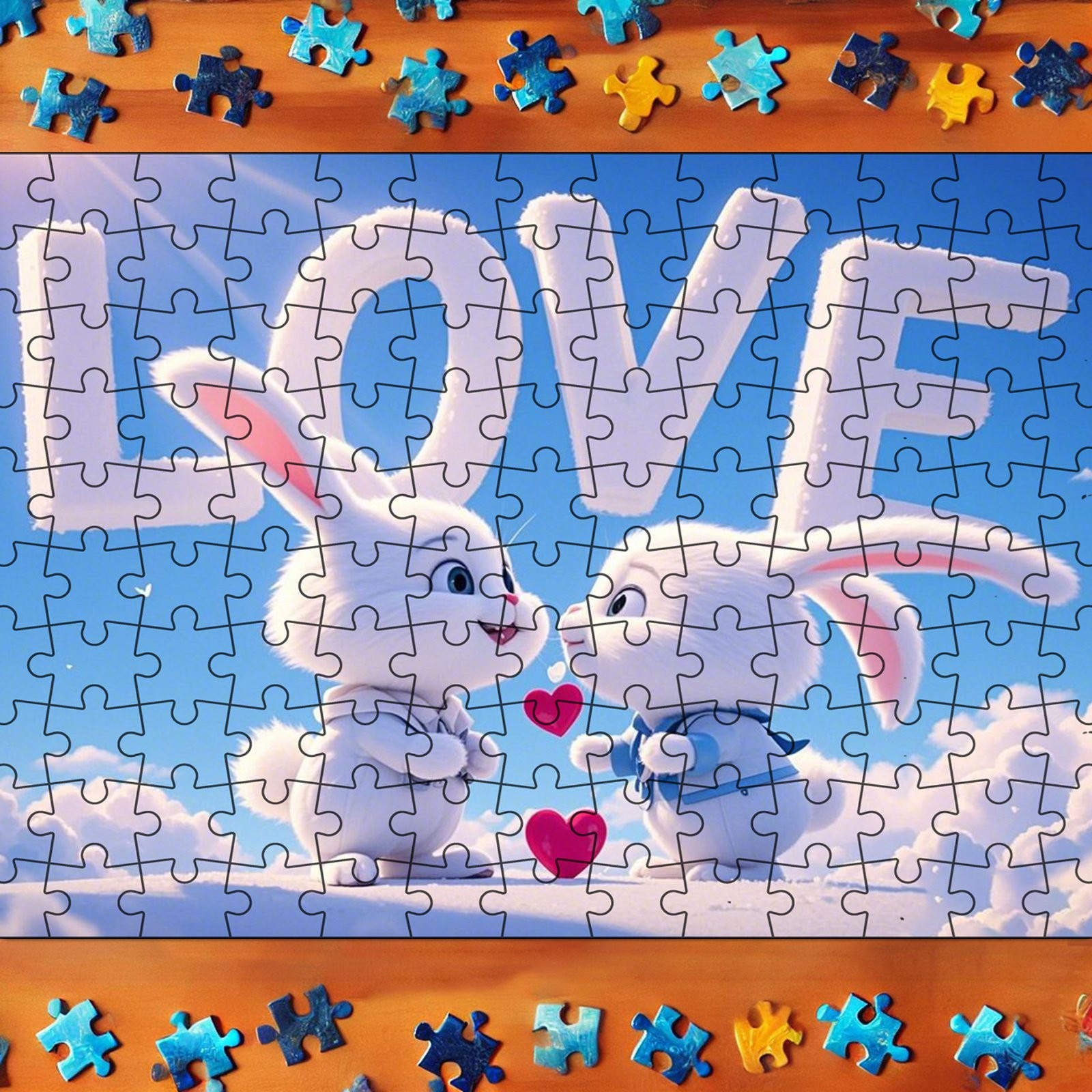 Binwennn 130 Piece Puzzle For Kids Ages 4 8 | Easter Animal Bunny Puzzle | Large 130 Piece Puzzle For Toddlers | Easter Great For Boys And Girls 12x8Inch 1000pcs Snowman Kwanzaa Procrastination