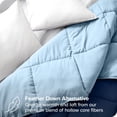 thumbnail image 4 of Bare Home Ultra-Soft Reversible Comforter - Goose Down Alternative - Full, Dark Blue/Light Blue, 4 of 8
