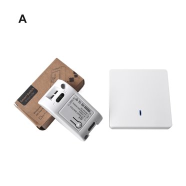 Applique Murale Sans Fil Interrupteur Marche/arrêt Bouton-Poussoir Télécommande pour la Maison 433 MHz 220 V Panneau Sans Fil Contrôle de l'Éclairage Interrupteurs Intelligents