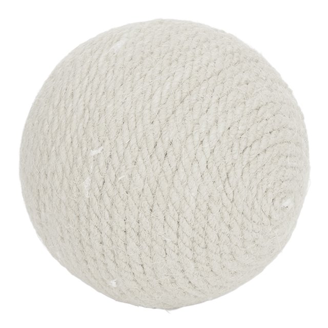Cat Sisal Ball, Fun Relieve Boredom Scratch Resistant Interactive Teeth Claws Grinding Sisal Cat Scratching Ball For Training White,Green,Yellow