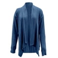 thumbnail image 4 of Yuyuzo Womens Cardigan Long Sleeve Irregular Hem Drape Open Front Knit Solid Color Cardigan Sweater Fall, 4 of 5