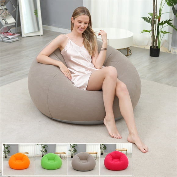 Boovnll Fauteuil Poire, Canapé de Repos Pliable Portable et Doux en Polyester, Fauteuils Poire pour Adultes, Fauteuil Gonflable pour Salon, Chambre, Salle de Lecture, Pouf