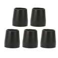 thumbnail image 2 of Non Slip Texture Thick Rubber Crutch Tips, Corrosion Resistance, Universal Size,  Rubber Base, Walking on Uneven Ground Crutch Tips Thick Rubber Single Angle Cane Foot Cane, 2 of 7