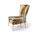 thumbnail image 3 of Designart « Abstraction Art Déco Charmant III » Fauteuil d'Appoint Rembourré Abstrait Noir - Fauteuil Moderne pour Chambre, 3 of 7