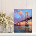 thumbnail image 2 of Qisvanset Sunset Lake Landscape Canvas Print 12x16 Inch Resort Interior Decor, 2 of 8