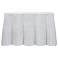 thumbnail image 2 of Pemberly Row Table Console Moderne Bohème en Rotin Blanc à Bord Festonné, 2 of 10