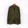 thumbnail image 4 of MeetoTime Women's Cable Knit Cardigan Fall Long Sleeve Open Front Button Down Sweater Knitwear Coat, 4 of 6