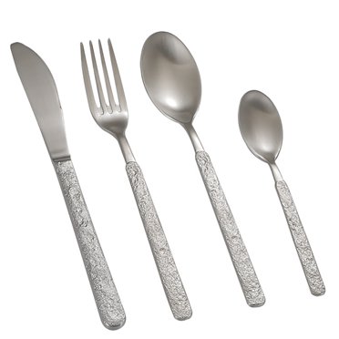 Flatware Set Stainless Steel: 4PCS Heavy Duty Silverware Set Tableware Utensil
