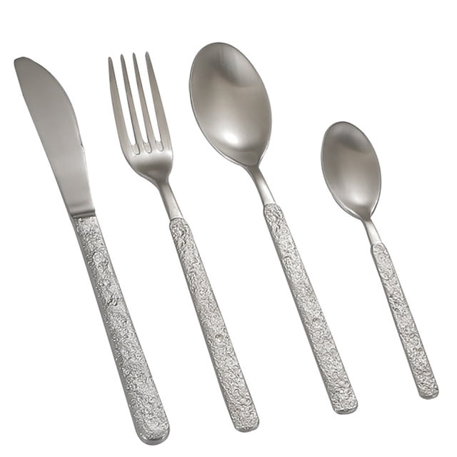 Flatware Set Stainless Steel: 4PCS Heavy Duty Silverware Set Tableware Utensil