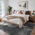 thumbnail image 3 of 5x7 Area Rug Non Slip Backing Low Pile Lightweight Washable Rug for Living Room Bedroom, Abstract Texture Machine Washable Indoor Carpet, Dusty Taupe, 3 of 5