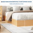 thumbnail image 3 of Wood Platform Bed Frame Without Headboard – Sturdy Wooden Slat Support, Easy Assembly, Mattress Foundation, Minimalist, No Box Spring Needed, 3 of 6