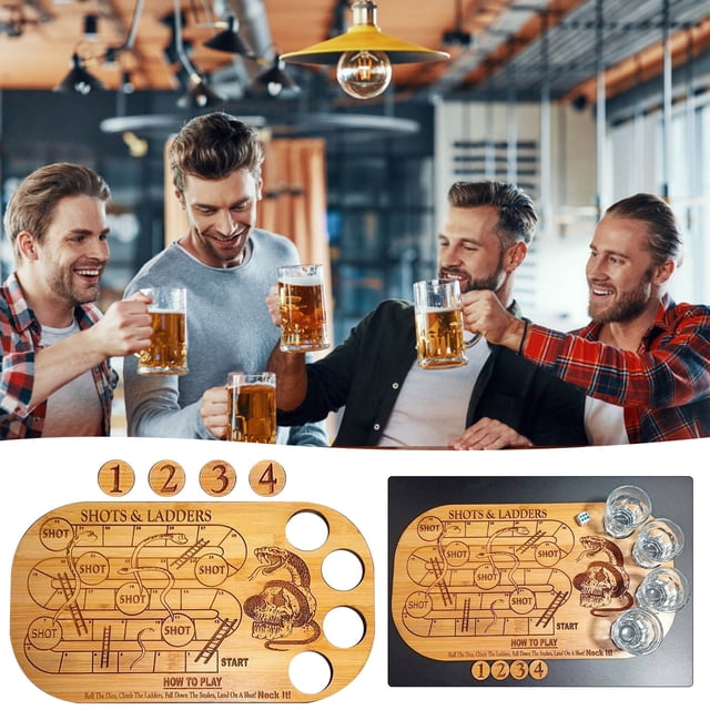 Ovzne Shots Ladders Drinking Game Shots And Ladders Game The Party Drinking Game Shot Roulette Game Set On Clearance
