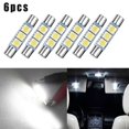 thumbnail image 1 of 3pair Xenon White 3SMD 6641 6614F LED Bulb Sun Visor Makeup Mirror Fuse Light Faster On/ Off Response And Vibration Resistance, 1 of 12
