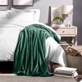 thumbnail image 5 of Bare Home Couverture en Molleton Microplush - 300 G/m2 - Microfibre Duveteuse - Douce et Moelleuse - Très Grand Lit, Vert Forêt, 5 of 5