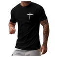 thumbnail image 1 of UANWENN T-Shirts à Manches Courtes pour Hommes Col Rond Chemises Imprimées Chemises T-Shirts à Capuche pour Hommes T-Shirts d'Annonce de Grossesse Hommes Lot de T-Shirts Grandes Tailles Chemises pour Hommes Grandes Chemises pour Hommes Manches Courtes, 1 of 3