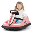 thumbnail image 1 of Costway Auto Tamponneuse Électrique 6 V pour Enfants avec Rotation à 360° Moteurs Doubles 2 Vitesses Rose, 1 of 10