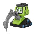 thumbnail image 1 of Green Push Back Inertia Engineering Toy Car Plastic 6.50X3.94X2.56 Inches Educational Press Action Vehicle For Children Learning Play Green, 1 of 6