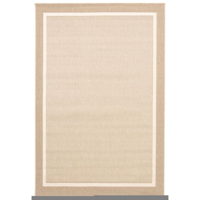 Tapis Intérieur/Extérieur pour Balcon, Patio et Jardin ECARPET Platinum Ivoire