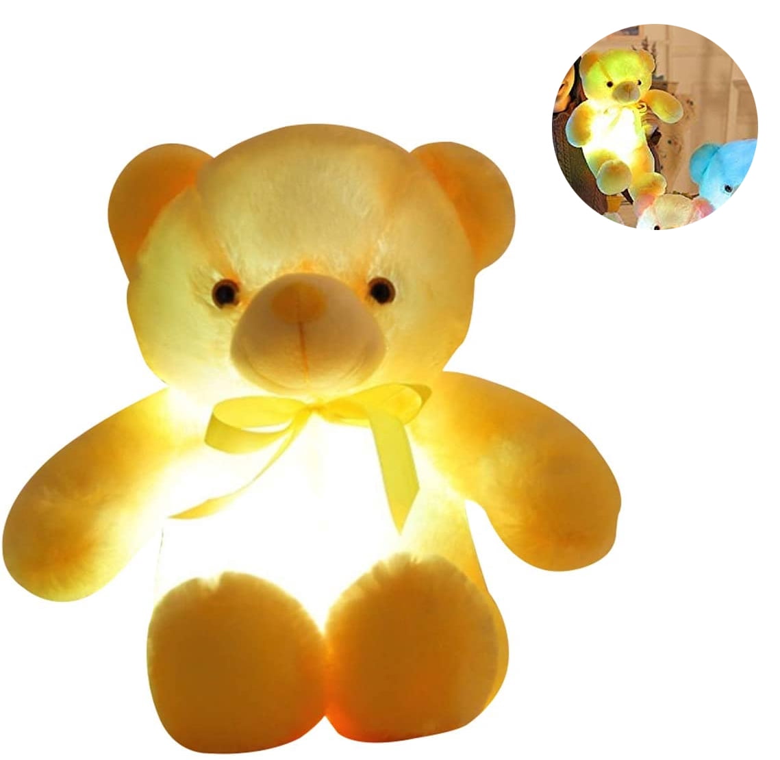 LED teddy bear, plush toy, colorful, luminous toys for children and adults, birthday gift