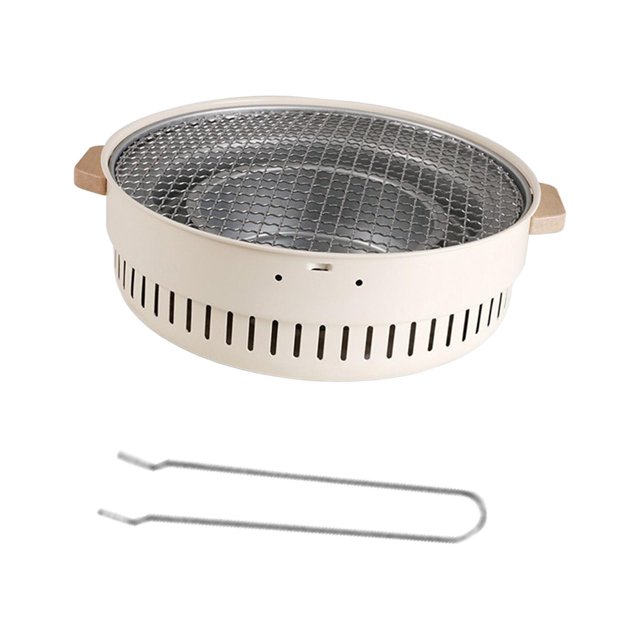 koolsoo Barbecue au Charbon de Bois, Réchaud de Camping, Grill Extérieur pour Plage, Intérieur avec Grille