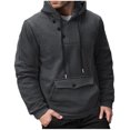thumbnail image 1 of Men's Casual Hooded Cardigan with Button Detail and Long Sleeves, 1 of 9