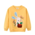 thumbnail image 1 of AJIWYH Filles Mode Enfants Tout-Petits Bébés Filles Printemps Automne Chandails à Imprimé Animal Coton Décontracté Col Rond Manches Longues Hauts Chandail Chandail Chemise Chandails Filles Jaune, 1-2 Ans, 1 of 4