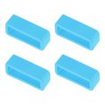 thumbnail image 1 of Unique Bargains Watch Band Strap Loops Silicone for 19mm Width Watch Band, Light Blue 4 Pack, 1 of 5