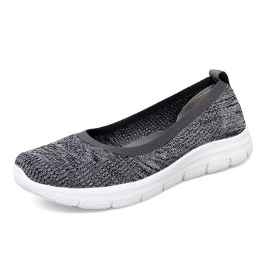 Chaussures de Marche Femmes Espadrilles à Enfiler Confortables Respirantes Ballerines Décontractées