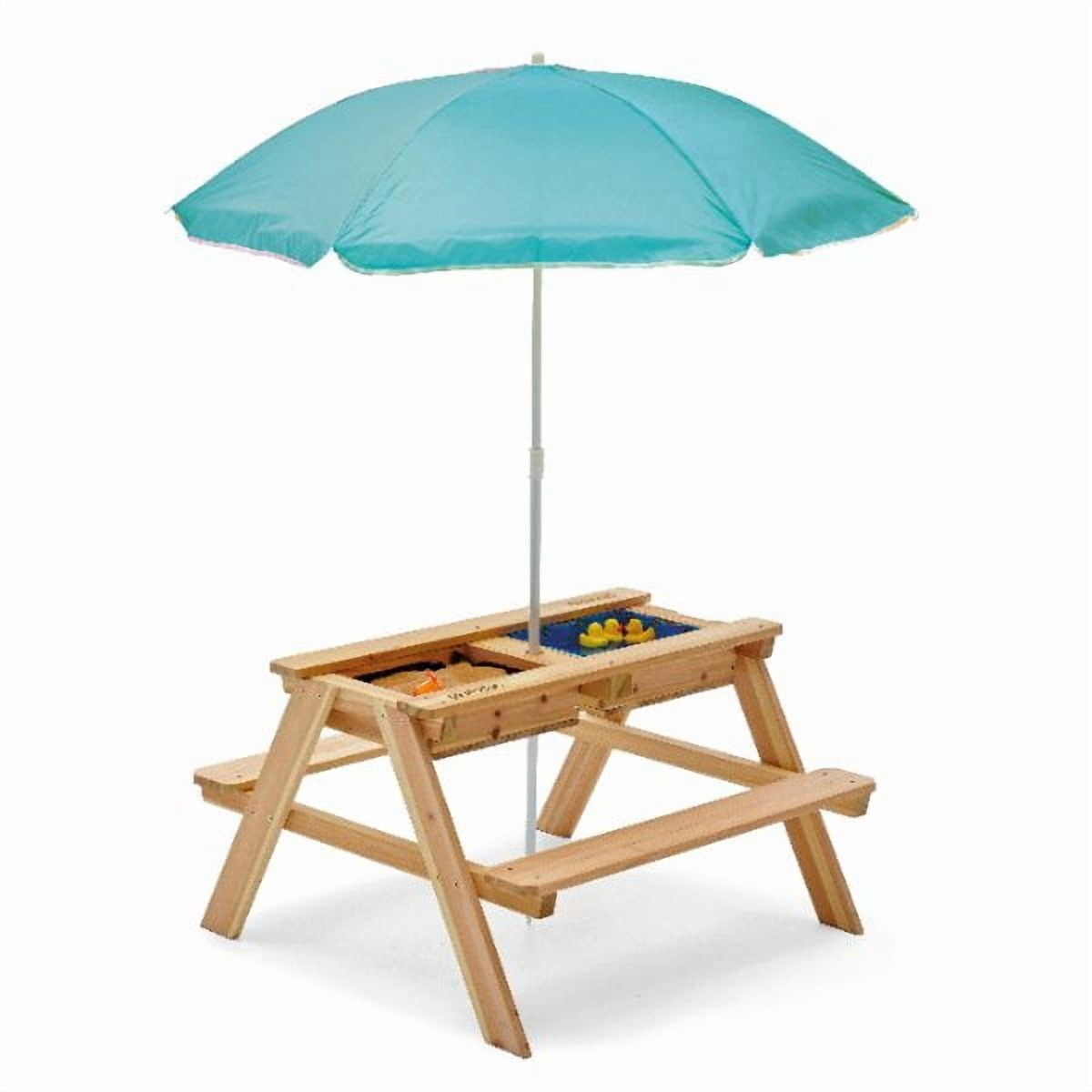 Table De Pique-nique Plum Surfside – Sable Et Eau, En Bois Certifié FSC, Pour Jeux Sensoriels En Plein Air