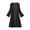 Black, variant on Huvoen Women's Fashion Long Sleeve Lace Patchwork Cover Up Blouse, Casual Open Front Smock Kimonos Cardigan Sheer 3/4 Sleeve Swimsuit Duster Cardigans Black l