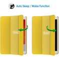 thumbnail image 4 of Étui pour Apple iPad 7 (10,2 Pouces, Modèle 2019, 7e Génération), Mise en Veille / Réveil Automatique (Jaune), 4 of 7