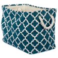 thumbnail image 1 of Design Imports CAMZ37881 Bac de Rangement Rectangulaire en Polyester 14 x 8 x 9 Po, Turquoise - Petit, 1 of 5