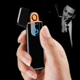 thumbnail image 5 of SDOTXA 2023 New Cigarettes Electric USB Charging Rechargeable Flameless Lighter Screen Induction  Gold, 5 of 5