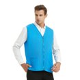 thumbnail image 3 of TOPTIE Adult Volunteer Work Vest Event Supermarket Apron Vests - Light Blue, 3 of 8