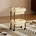 thumbnail image 1 of Salon à Domicile avec Chariot à Roulettes Étagère de Rangement Cuisine Collation Tri des Articles Multicouche avec Tiroirs Armoire de Rangement Grande Capacité, 1 of 6