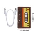 thumbnail image 1 of USB Hub Tape Shaped Multi Port USB Hub 3 Port USB Splitter with Dual C Cable Charging and Data Transfer Cartoon Fruit Design for Laptop PC Mobile Phone, 1 of 7