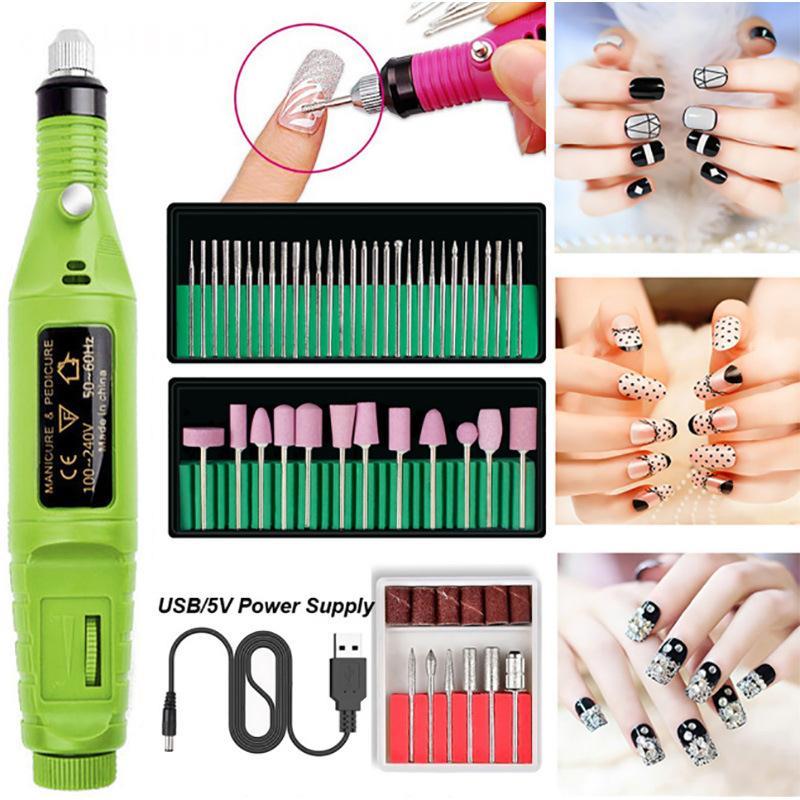 48pc Electric Nail Drill, Portable Nail Drills for Acrylic Nails, Toenail Sander for Thick Nails File Kit, Acrylic Nail Kit Set Professional with Everything,Blue