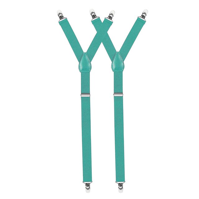 Hold'Em Improved Shirt Stays for Men Adjustable Elastic Y-style-Teal