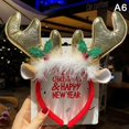 thumbnail image 1 of Christmas Headband Snowflake Antlers  Tree Hair Band 2023 Christmas Decor, 1 of 4