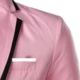 thumbnail image 4 of Men Solid Casual Long-sleeved Slim Single-row One-button Small Suit Coat, 4 of 9