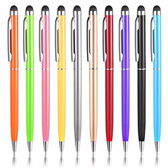 ZheElen 10Pcs Stylus Touch Pens Smooth Office Writing Tool School Prop Stationery Ballpoint Pen Household Business 1Set