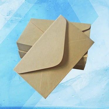 IFANLANDOR 40 Pcs Enveloppes en Papier Kraft pour Utilisateurs Généraux Enveloppes Brunes Écriture
