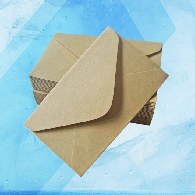 IFANLANDOR 40pcs Kraft Paper Envelopes for General Users Brown Envelopes Writing